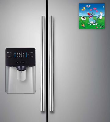 Cartoon Fridge Magnet for Kids  Gift and Decoration  Attractive Cartoon Theme Magnet for Indoor Decoration  Home & Kitchen Decor Stickers (Oggy and The Cockroaches 1)